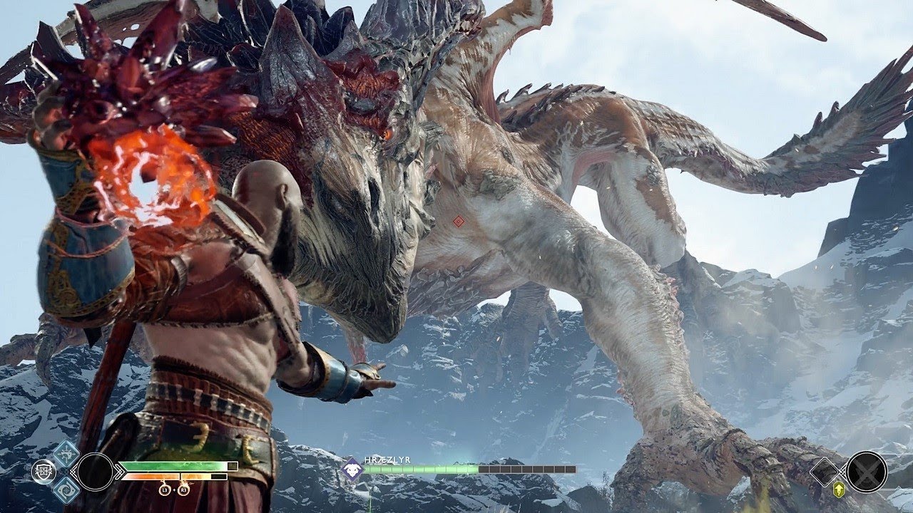 GOD OF WAR  - DRAGON VS KRATOS (COMBATE EPICO) #9