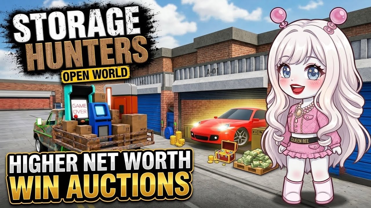From BROKE to RICH! 💰 Winning Big Auctions in Storage Hunters: Open World Roblox ~ QueenPlanBee