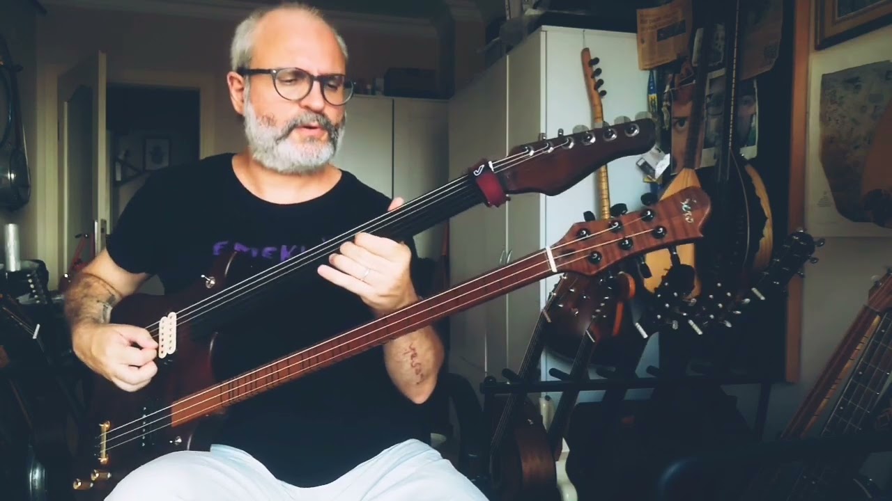 Salih Korkut Peker - Hicaz on Double Neck (Fretless guitar, çağlama)