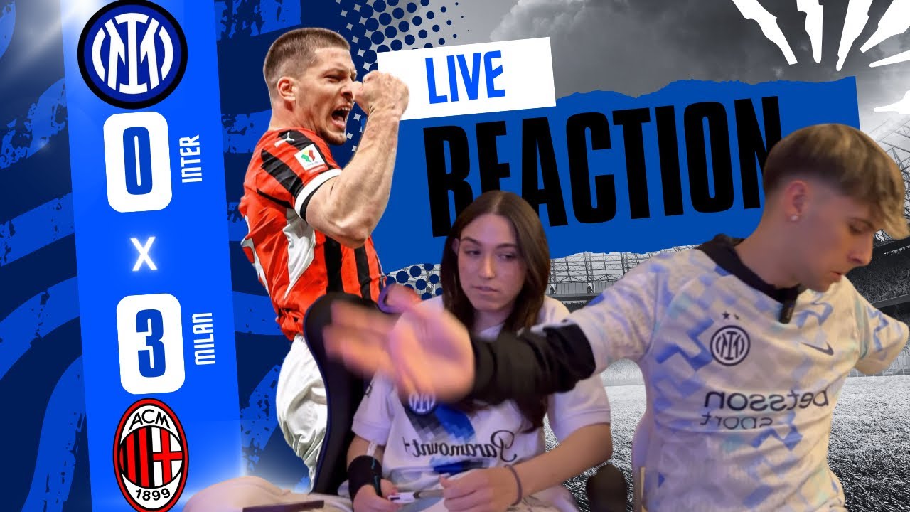 [UMILIATI…] INTER-MILAN 0-3 live reaction…📹🐍