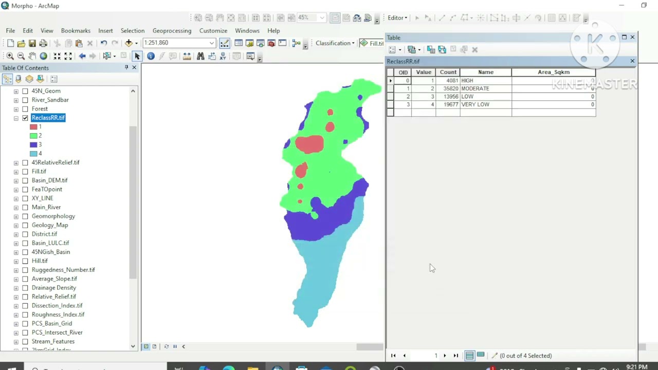 Calculate Area of Raster Image 📡🛰️ ( Classified Image) in ArcGIS