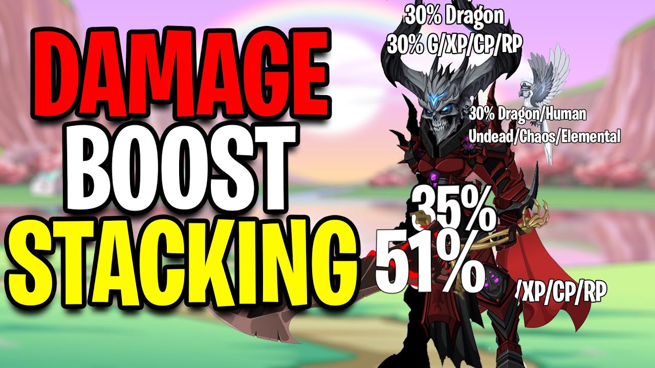 How Boosts Work in AQW Damage Boost Stacking.