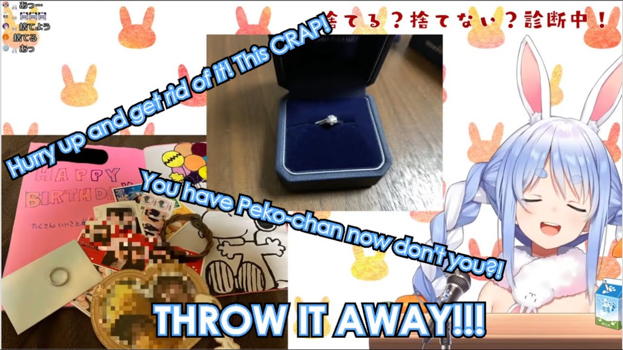 Pekora throws away your crap [Hololive English Sub]