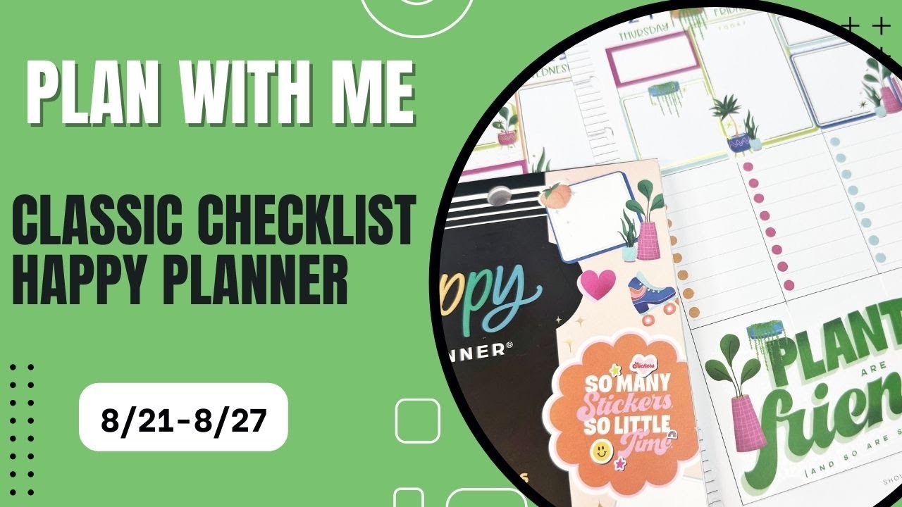 Plan With Me | Vertical Checklist Layout