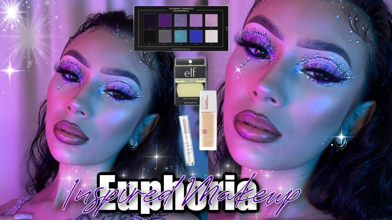 EUPHORIA IS BACK !! CRYSTAL EYES MAKEUP TUTORIAL 💎  | USING ALL AFFORDABLE PRODUCTS !!