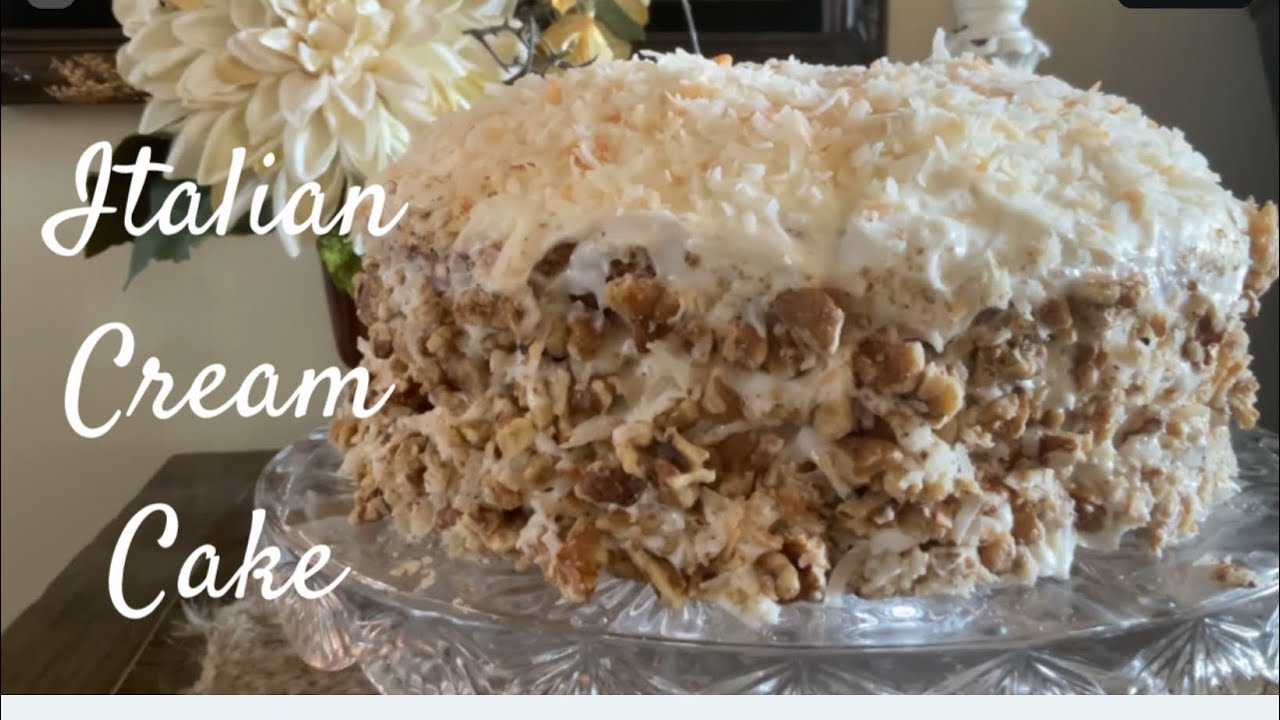 Italian Cream Cake! The Best Cake Recipe Ever! My Christmas Cake!