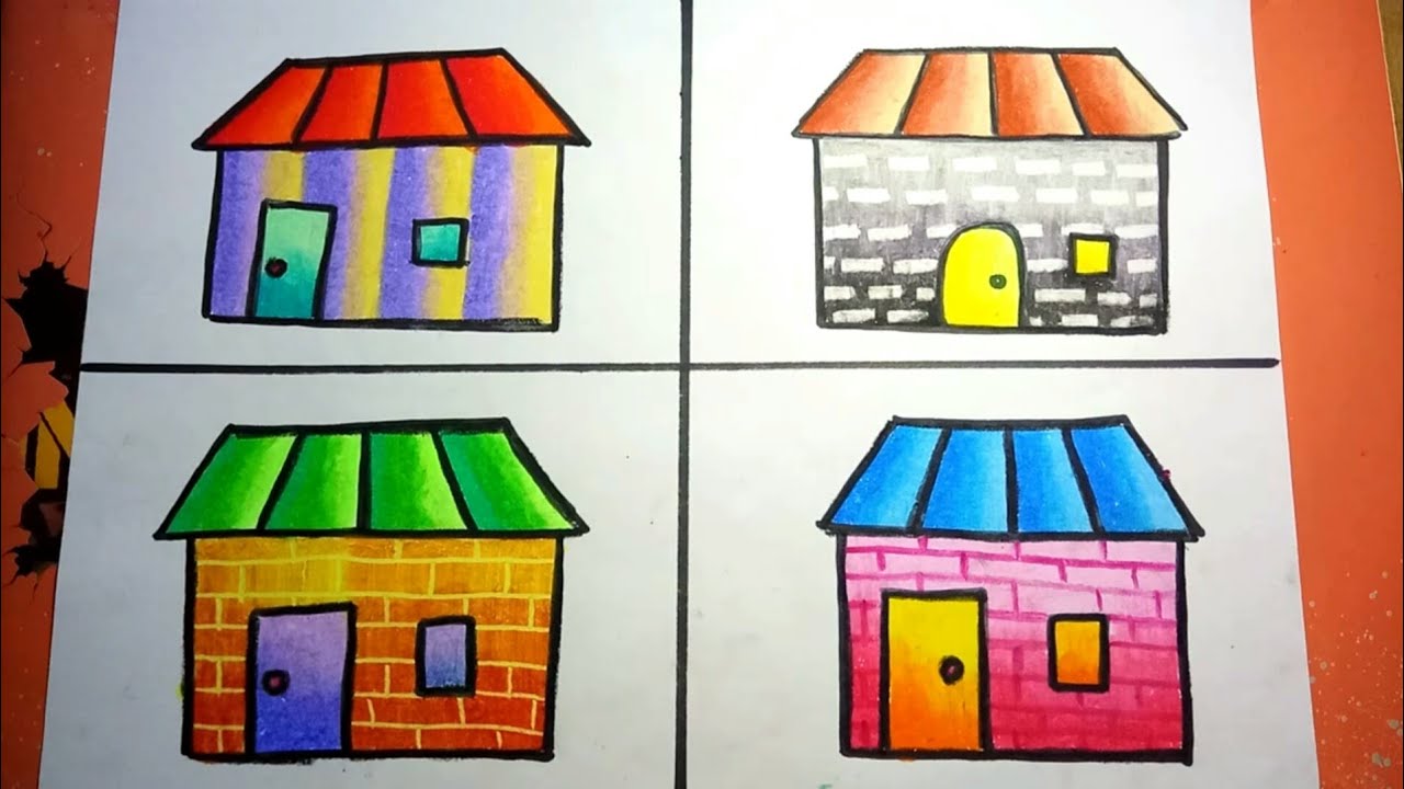 Variasi Cara Mewarnai Dinding Dengan Gradasi Crayon