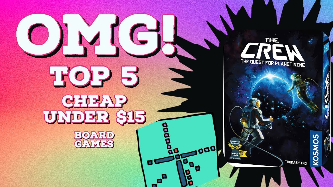 Top 5 Cheap Under $15 Board Games