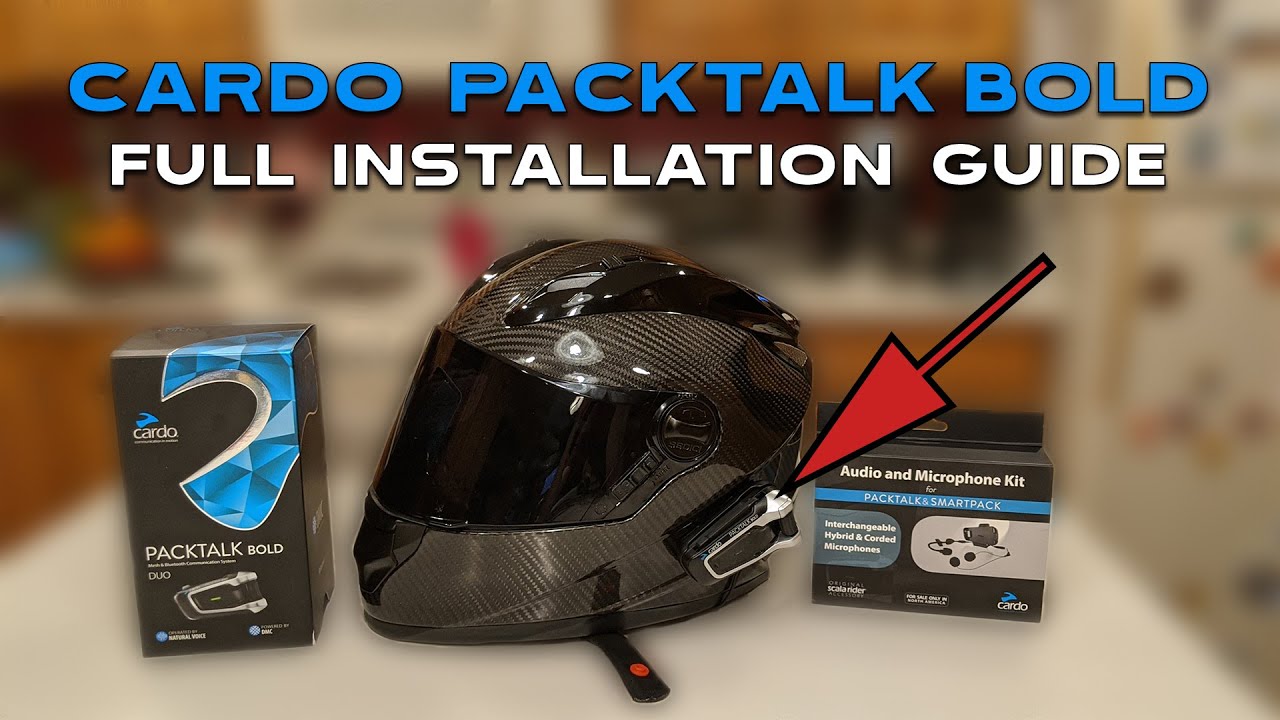 How To Install Cardo Packtalk Bold & Cardo Audio Kit | Full Guide