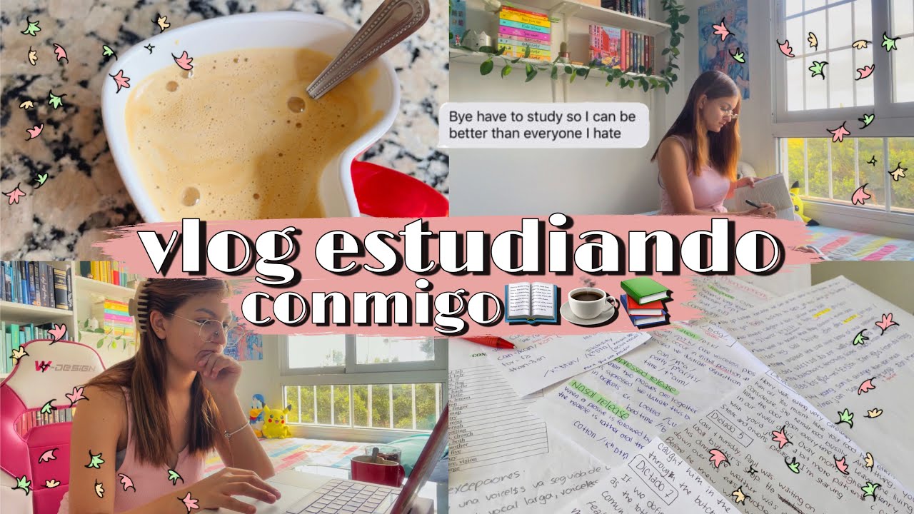 ✨vlog de estudio✨ lo &uacute;nico que hago ahora es estudiar y leer, as&iacute; que acomp&aacute;&ntilde;enme📖🍃