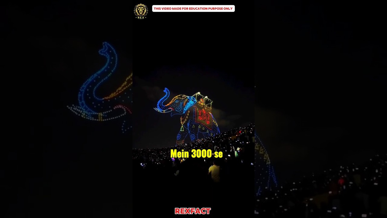 Unbelievable! India’s 3,000 Drone Show Breaks World Record 😱🔥 