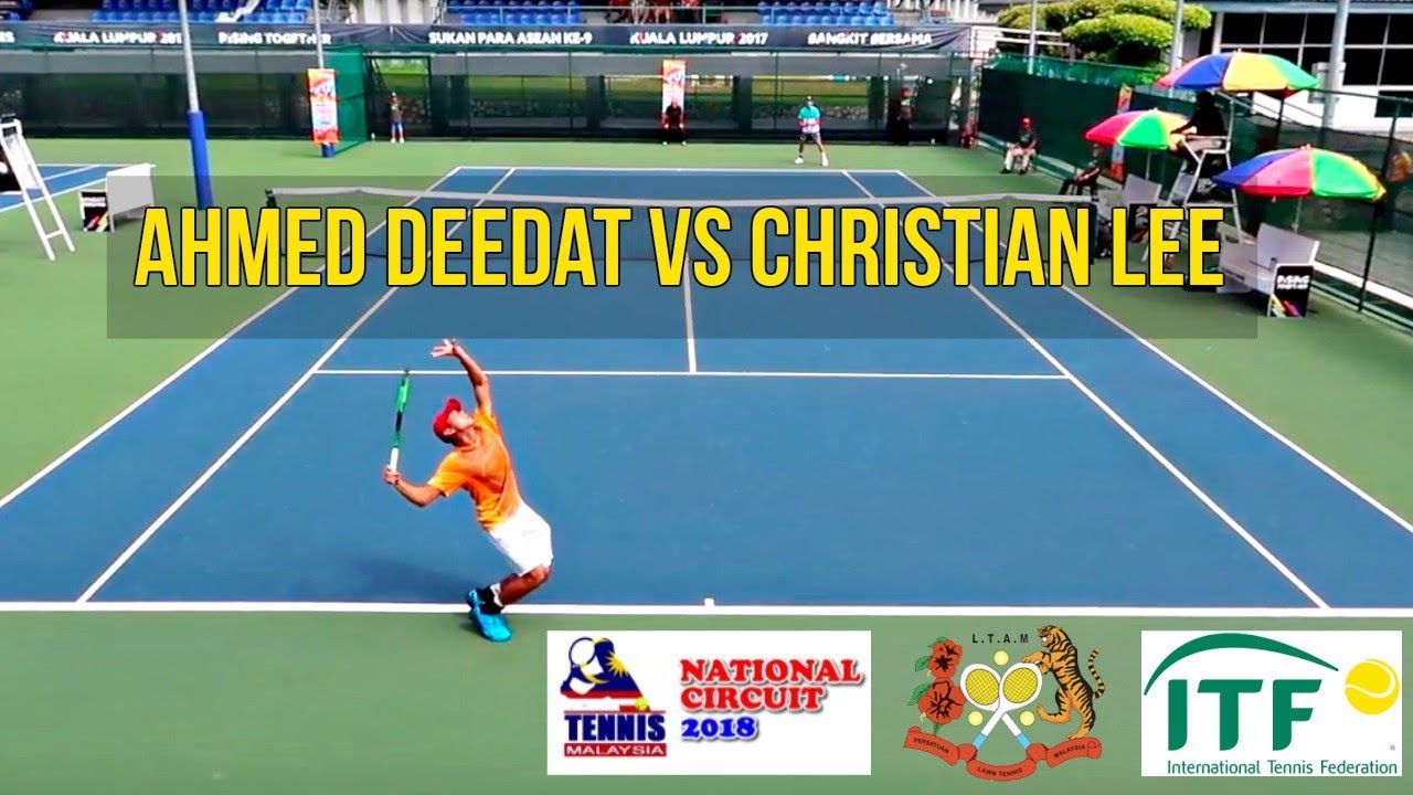 Ahmed Deedat vs Christian Lee | FINAL Tennis Malaysia National Circuit Leg 1 2018