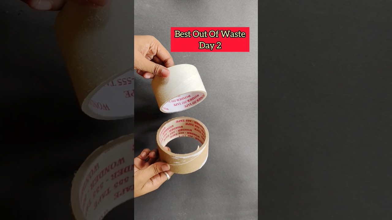 😱Day 2 Reusing Empty Cello tape roll#diy #shorts #trending#viral#craft#love #subscribe#youtubeshorts