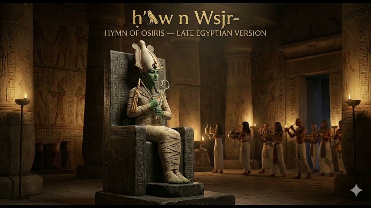 Hymn Of Osiris — Late Egyptian | Ancient Ritual Chant 🐍⚱️🌑