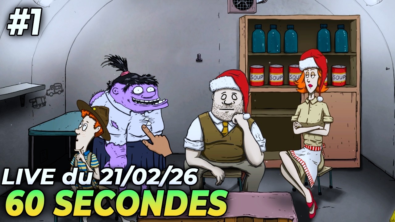 VOD ▶ 60 Secondes SANS ITEMS en difficulté MAX (partie 1) - Live du 21/02/2026