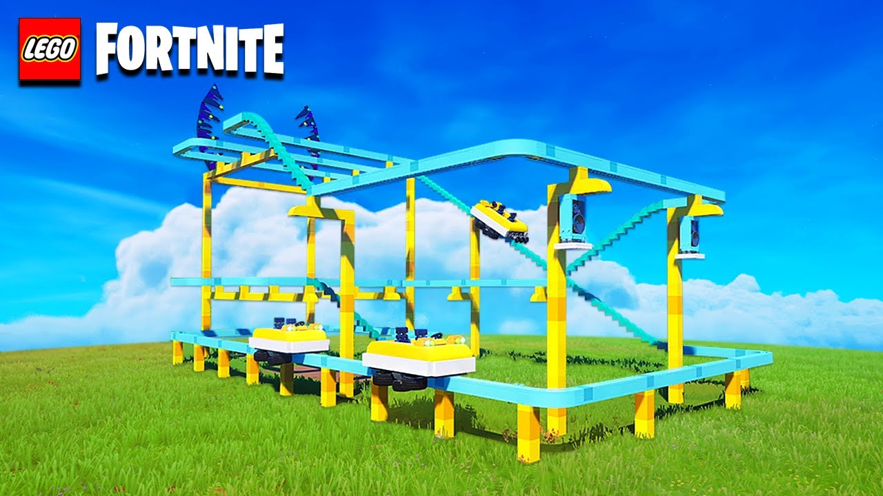 LEGO Fortnite Tutorial | Amusement Park | Roller Coaster 🎢
