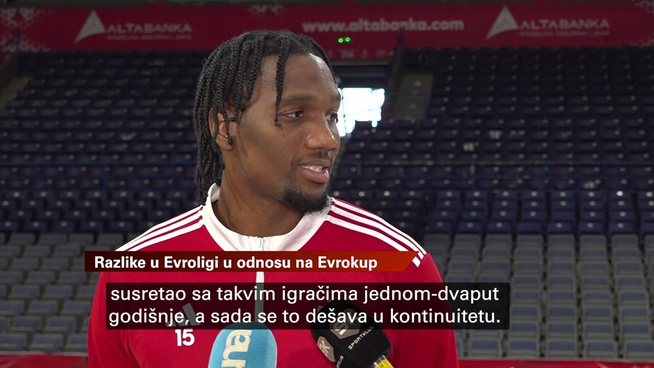 Ebuka Izundu pred meč Crvena Zvezda - Real I SPORT KLUB Košarka