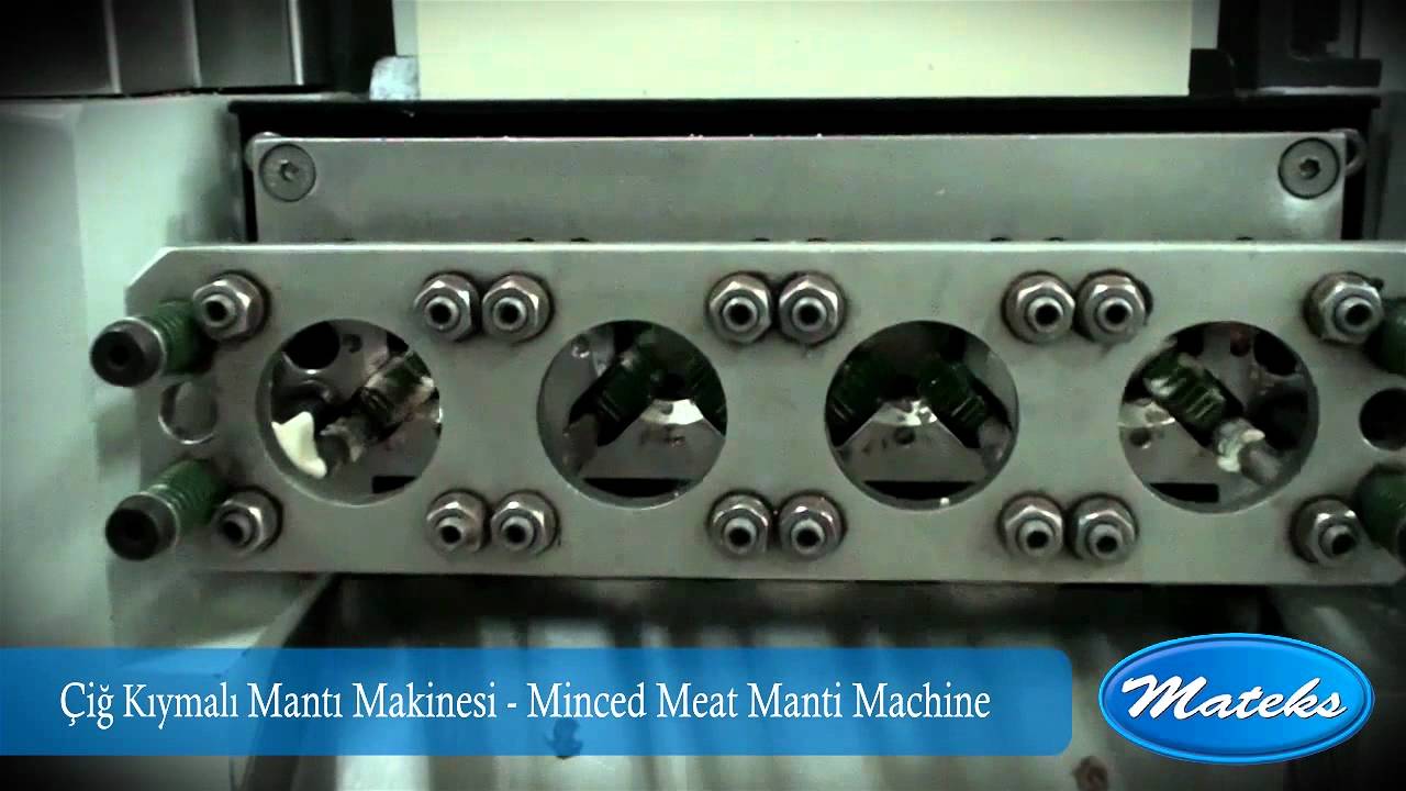 Mantı makinası, Mantı Makinesi, Çiğ kıymalı mantı, Mantı üretimi - Mateks Makina