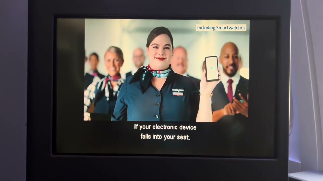 American Airlines 777-300 Safety Video