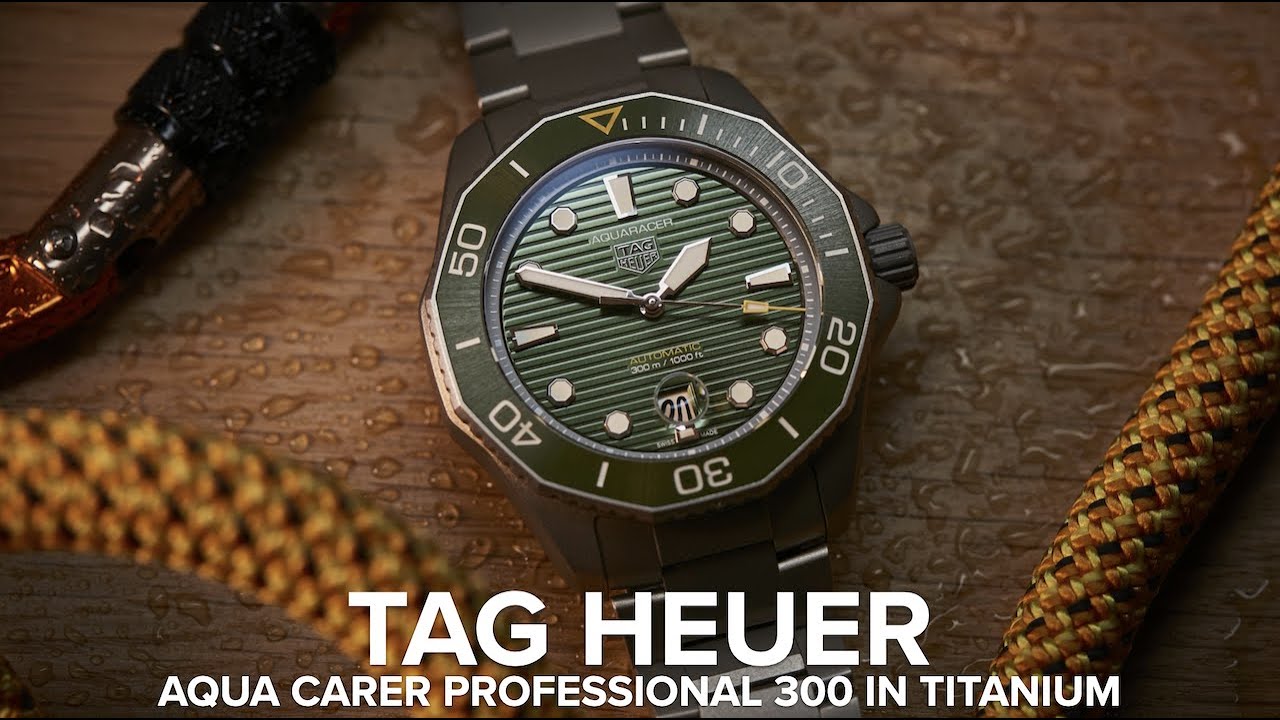 The TAG Heuer Aquaracer Professional 300 in titanium is a lightweight delight