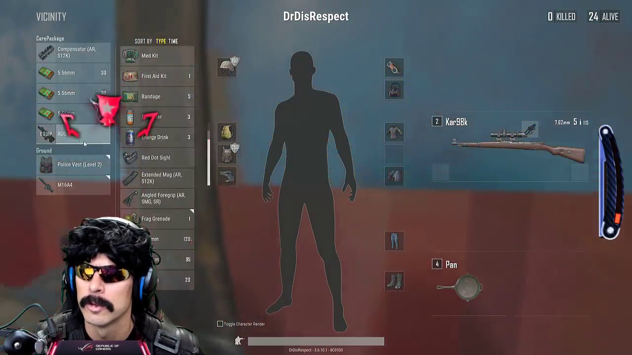 Dr Disrespect Plays PUBG | Duo Win With Vsnz (2/19/18)