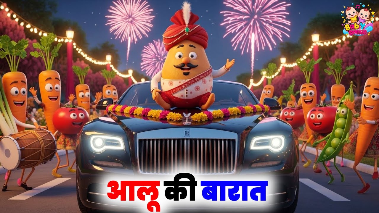 Aaloo Ki Nikli Baraat | New Wedding Kids Song | Funny Rhyme | HIndi Cartoon 