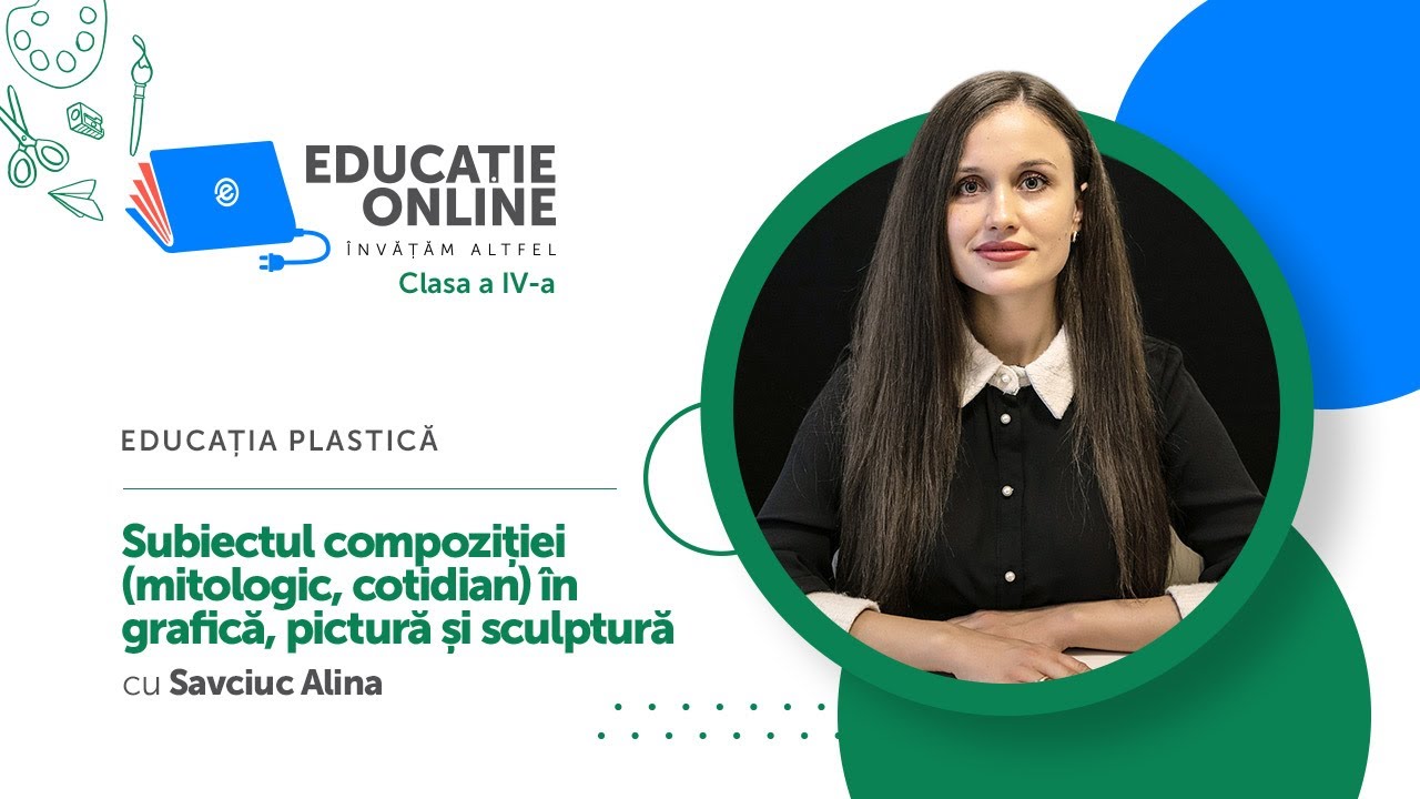 Educația plastică, Clasa a IV-a, Subiectul compoziției (mitologic, cotidian) în grafică...