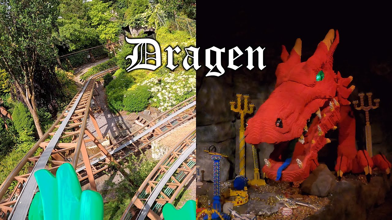 Dragen [4K] Front Seat POV - LEGOLAND Billund Resort