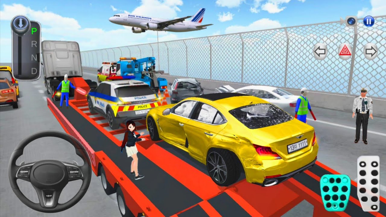 Car Crashes in New Eight Lane Highway & Trailer Truck Transport🚘 3D Driving Class 2026 iOS Gameplay🎮