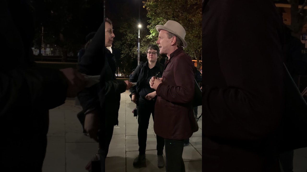 Kiefer Sutherland with fans outside O2 Shepherds Bush - London - 23/10/19