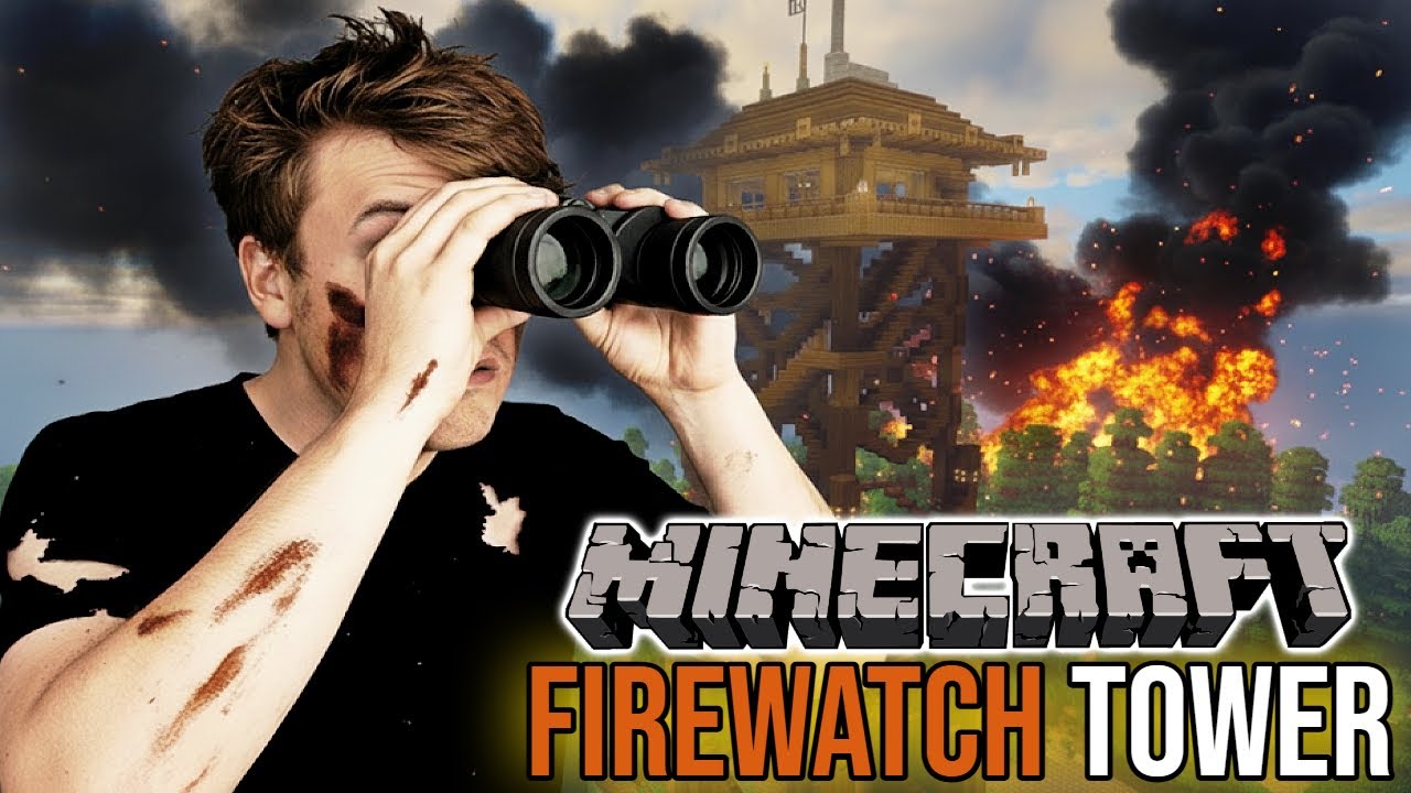 Building an EPIC Survival Firewatch Tower in Minecraft!