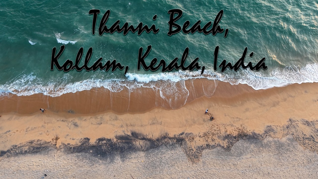 Aerial Visuals from Thanni Beach, Kollam, Kerala, India | Drone Visuals of Kerala | DJI Air 3S