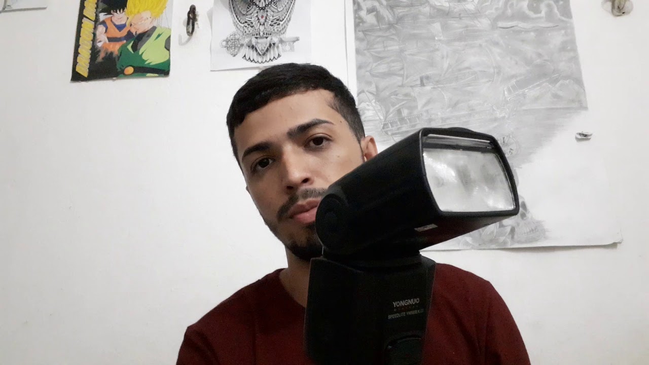 Canon T7 funcionando com flash Yongnuo