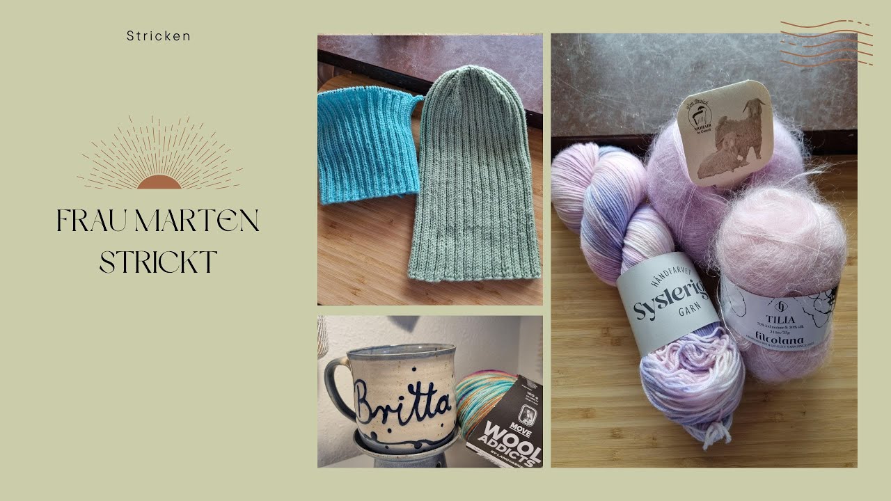 Frau Marten Strickt  ❤️ Folge 18 ❤️ Gestrickte Taschen 😎 M&uuml;tzen und ein Emotional Support Chicken 😍