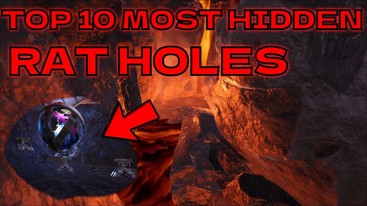 TOP 10 MOST HIDDEN RAT HOLES ARK 2025