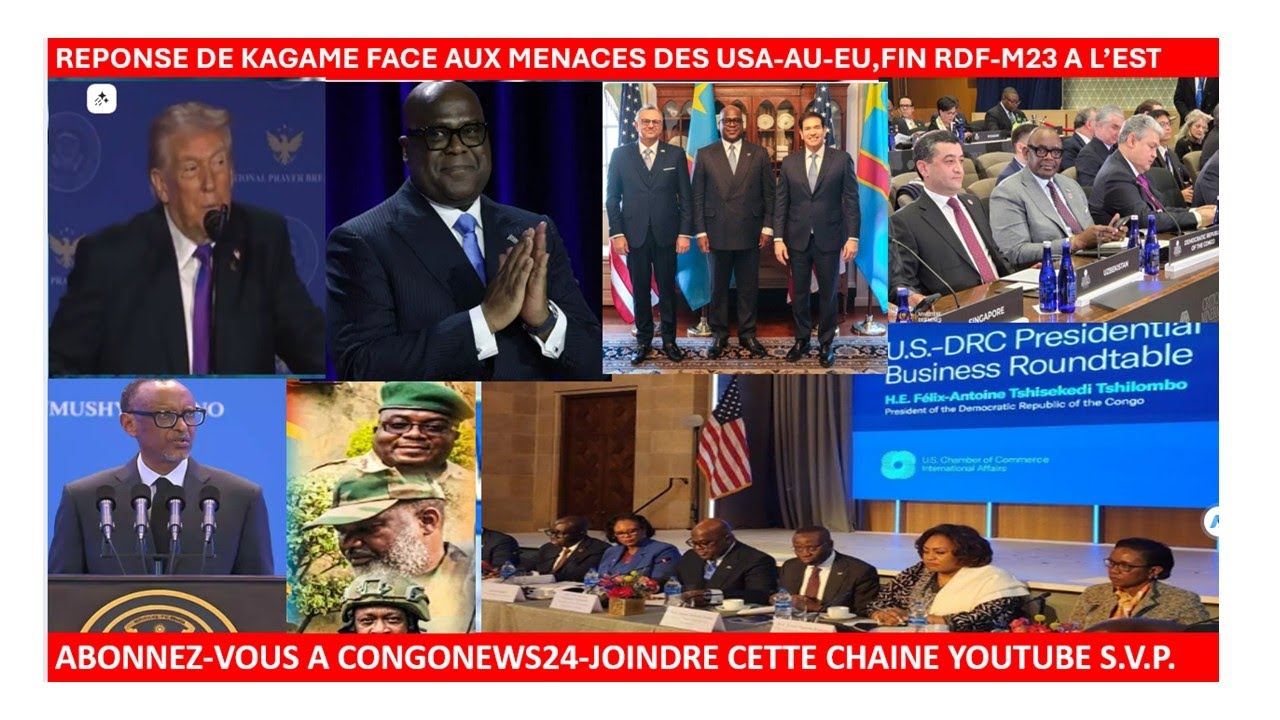 6/1/REPONSE DE KAGAME FACE AUX MENACES DES USA-AU-EU,FIN RDF-M23 A L’EST