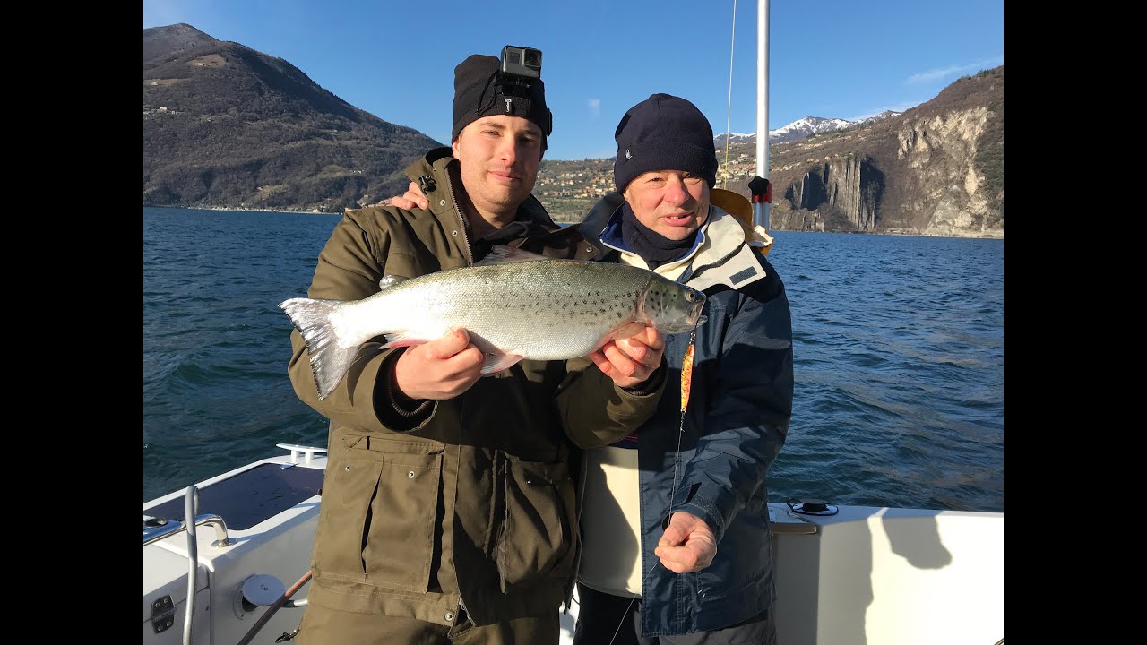 Traina Trota lacustre apertura 2020 Pesca Lago Iseo divergenti cani