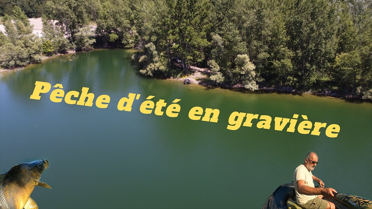 Pêche d'été en gravière