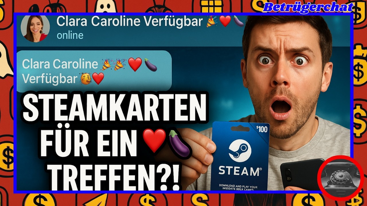 Diese Telegram-Betrügerin wollte 200 € in Steamkarten für ein Sexdate! 😂 - Betrügerchat