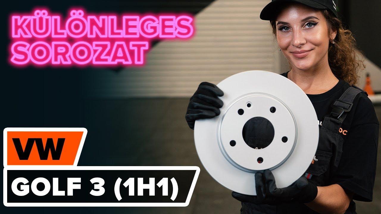 VOLKSWAGEN GOLF 3 (1H1) első féktárcsa csere [ÚTMUTATÓ AUTODOC]