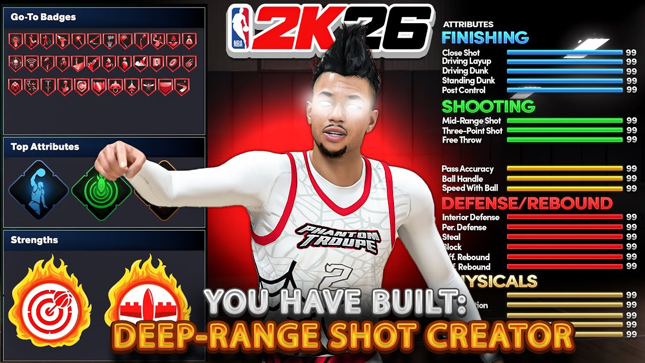 6'4 DEEP-RANGE SHOT CREATOR IS GAME-BREAKING IN NBA2K6 - THIS IS THE BEST GUARD BUILD ON 2K26!