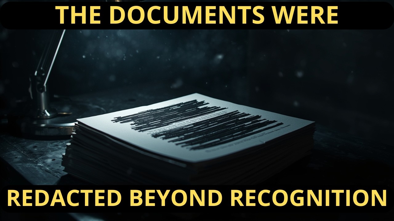 The Documents Were Redacted Beyond Recognition