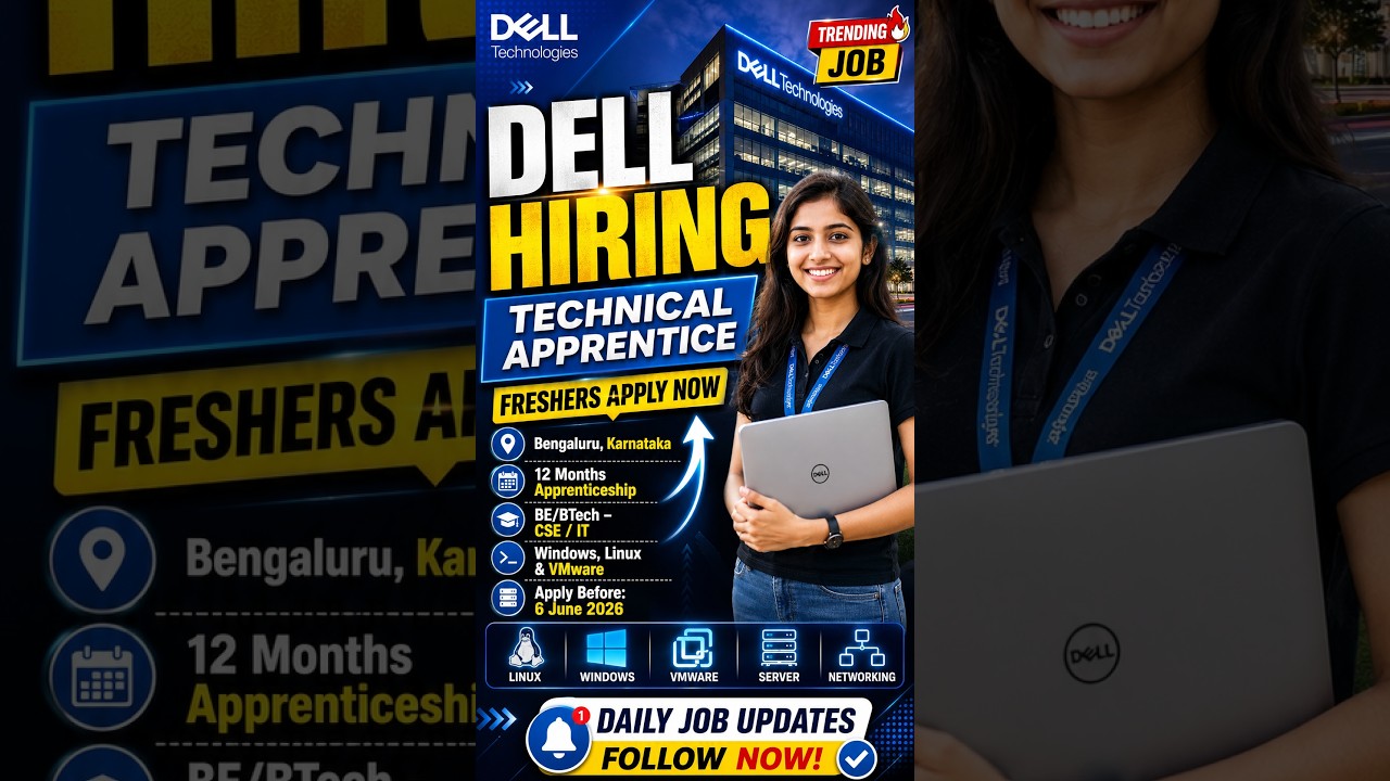 Dell Off Campus Drive | Freshers | Apply Before: 6 June 2026