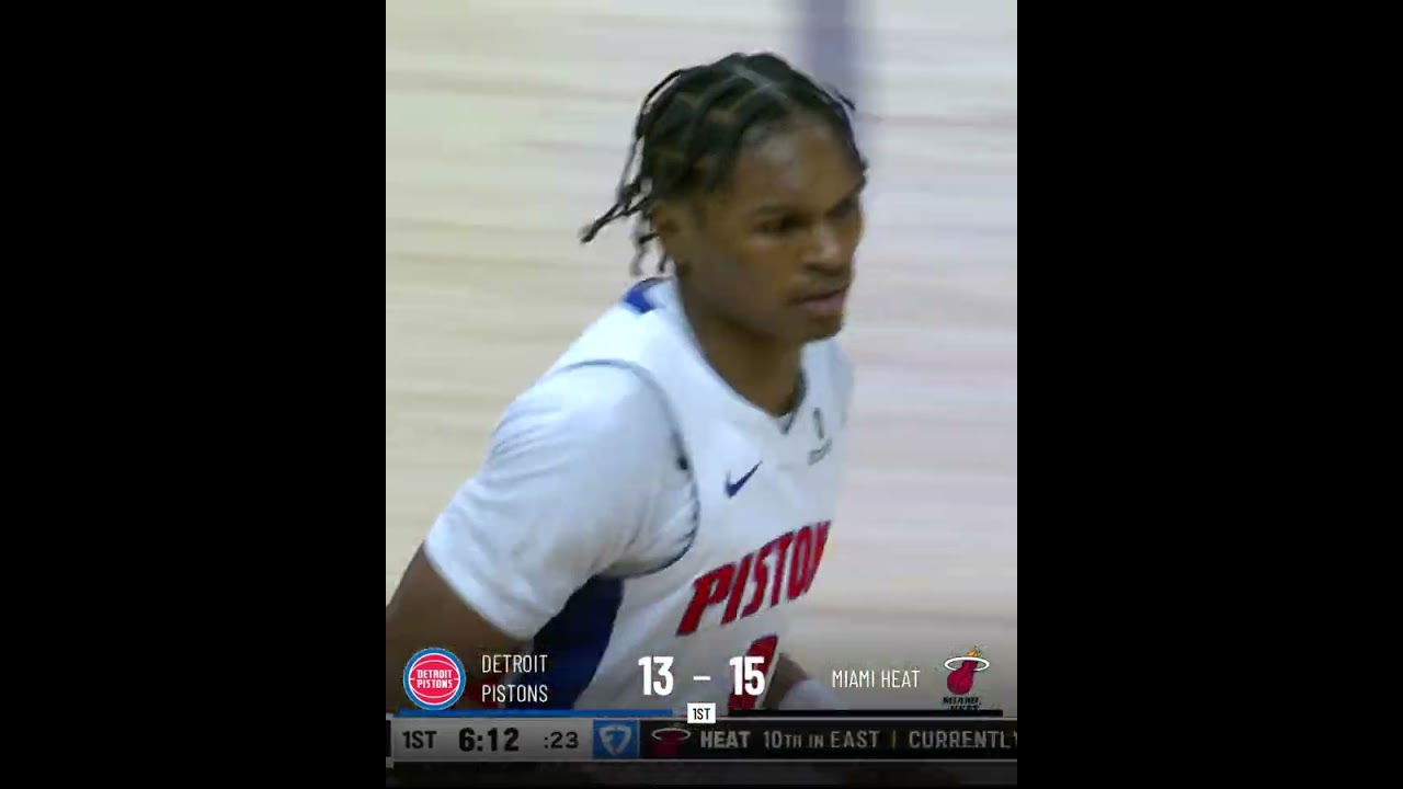 1st Quarter Highlights | Pistons vs Heat #detroitpistons #pistons #detroitbasketball #nba