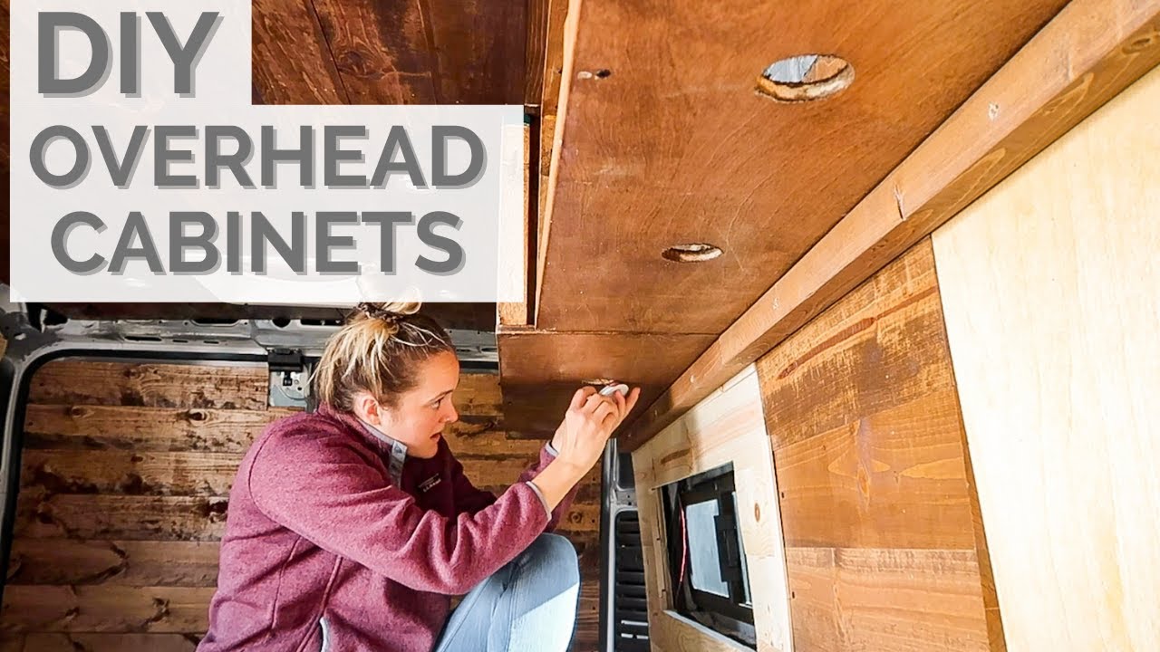 DIY CamperVan CABINETS | Frames & Puck Lighting