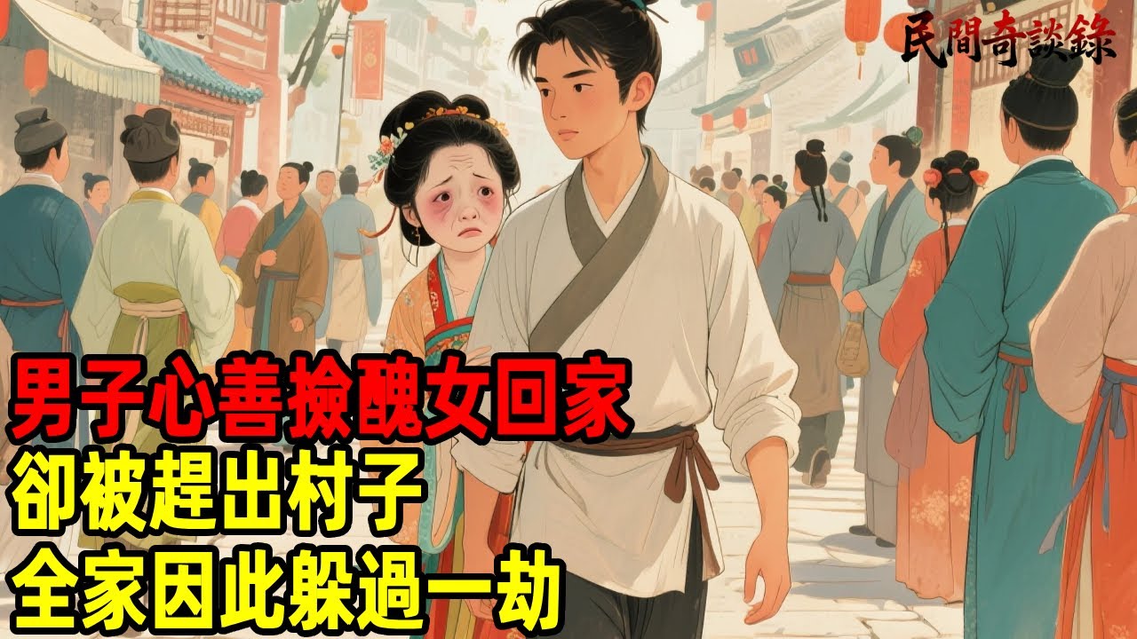 男子心善撿醜女回家，卻被趕出村子，全家因此躲過一劫...【民間奇談錄】#民間故事 #台灣傳說 #懸疑故事 #銀髮頻道 #懷舊故事 #助眠故事