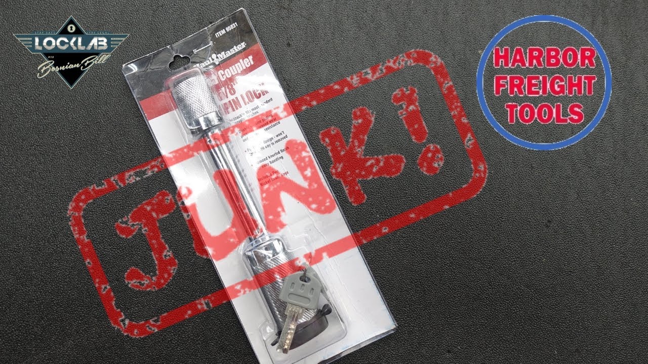 (1723) Harbor Freight Hitch Pin Lock (JUNK!)