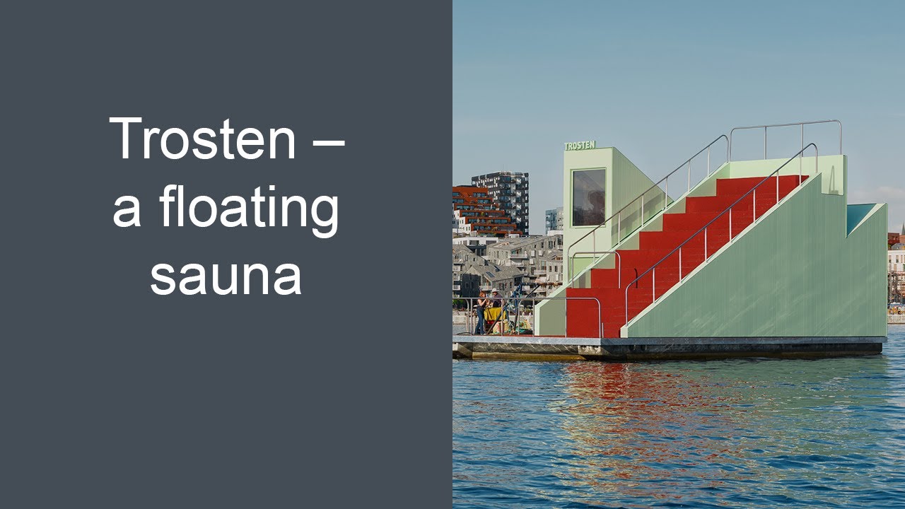 The world's first floating sauna in recycled aluminium