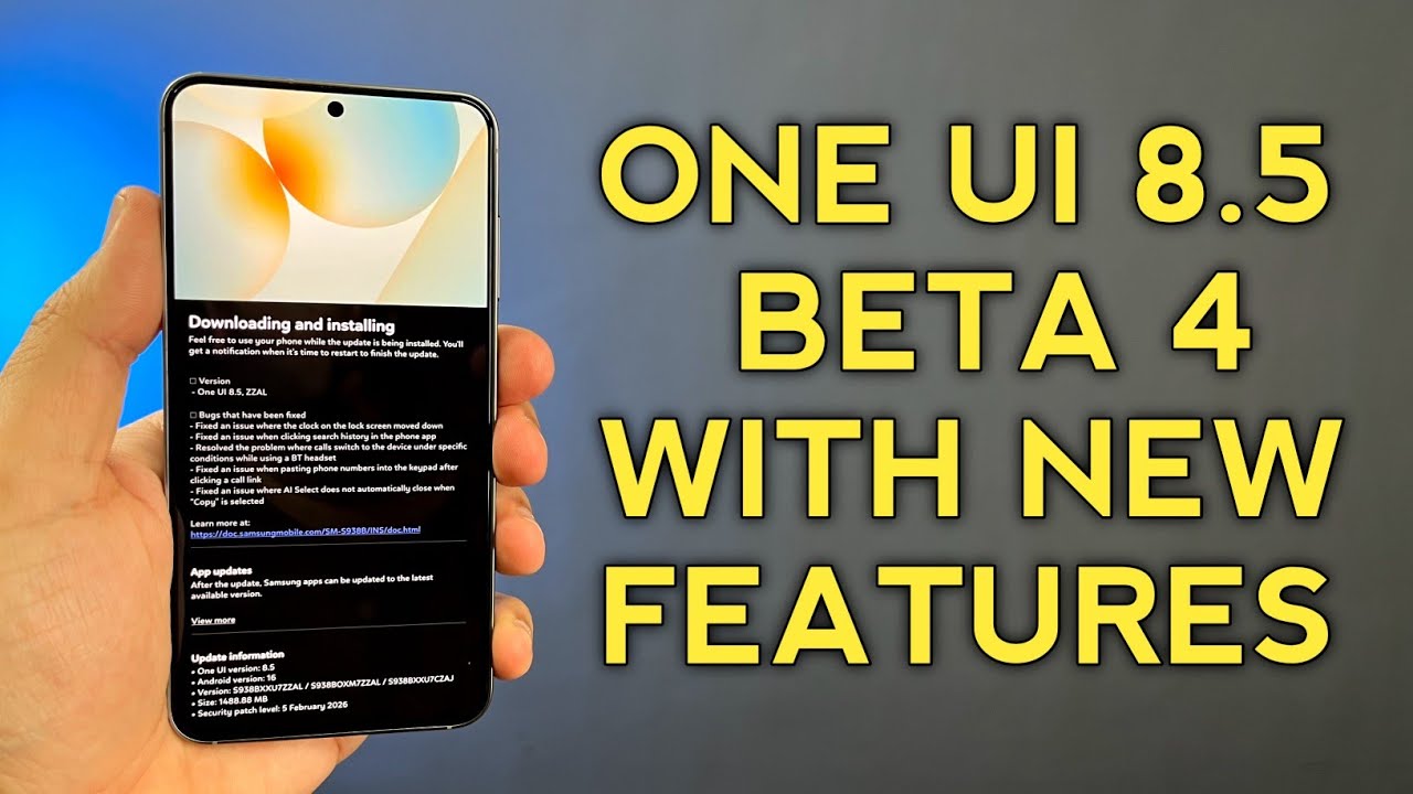 Samsung New ONE UI 8.5 BEATA 4 Update Arrived For Flagship Galaxy Phones😱 #samsung #oneui8 