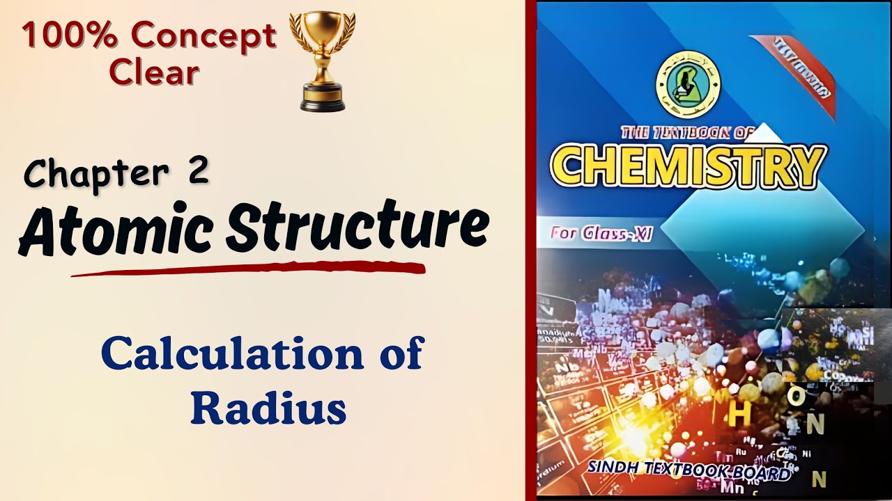 Calculation of radius of orbit | Chapter 2 | Sindh Board | Class 11 | Chemistry